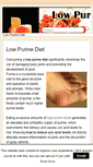 Mobile Screenshot of low-purine-diet.com